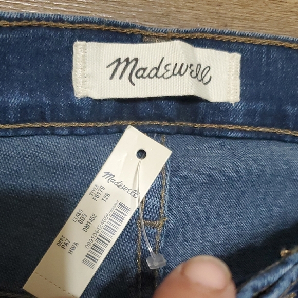 Madewell Blue Skinny Jeans with Tapered Stretch Fit - Picture 2 of 9